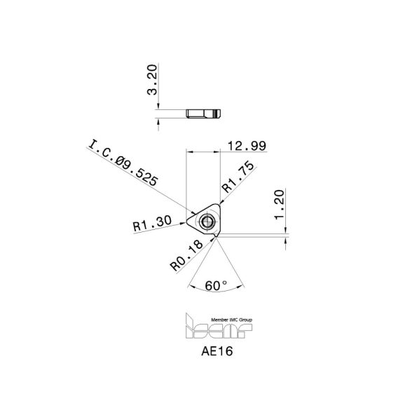 Alátétlapka 07060287 Iscar