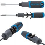 Racsnis csavarhúzó, bit készlettel 1/4" Gedore Silent GEAR 2169-012/157389