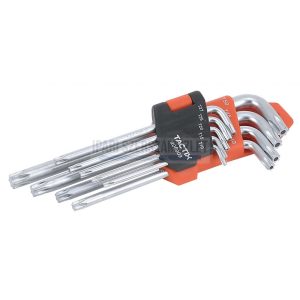 Imbuszkulcs készlet torx T10-T45-ig 9db. Tactix 206009/112824