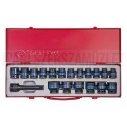  Dugókulcs készlet 1/2" 10-32mm gépi 19 részes King Tony 4419MP