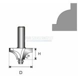 Felsőmarókés 19x6.5xR3.17mm/6mm Dedra 07F141A