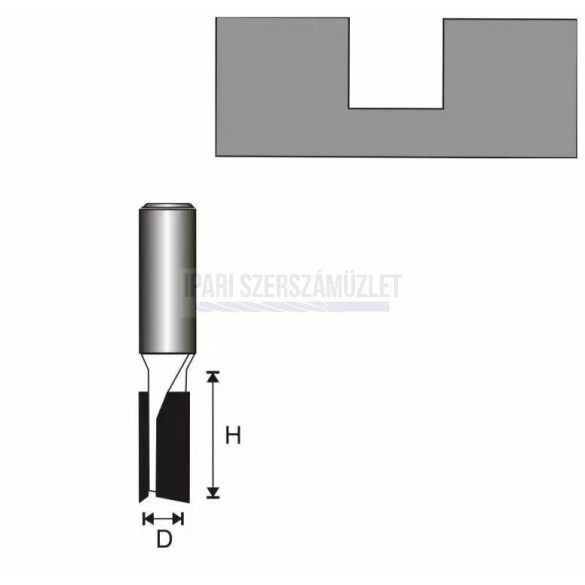 Felsőmarókés 6x19/8 HM Dedra 07F021B