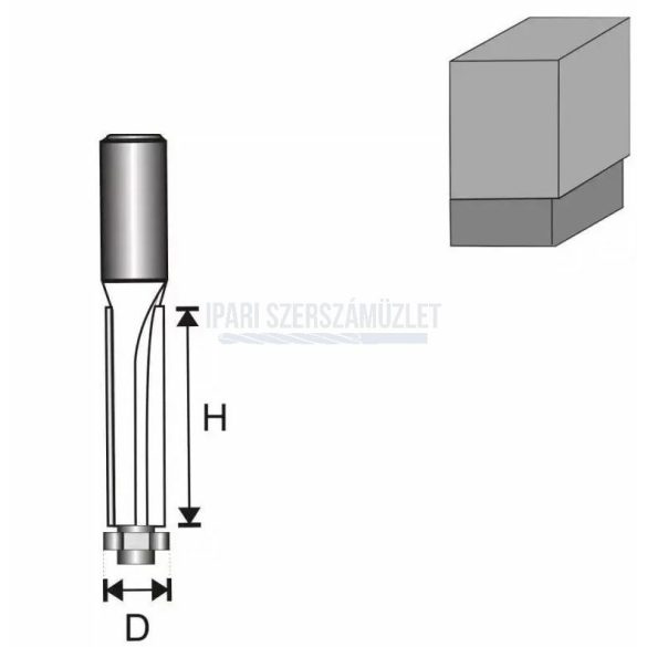 Felsőmarókés 13x50mm/8mm szinelőmaró, vezetőcsapággyal Dedra 07F091B 