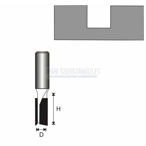 Felsőmarókés 20x19/8mm HM Dedra 07F024B