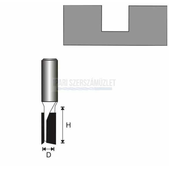 Felsőmarókés 20x19mm/12mm HM Dedra 07F024C