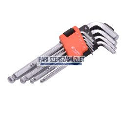   Imbuszkulcs készlet 1,5-10mm 9db gömbvégű hosszú Harden HD-540606 