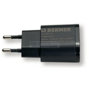 Töltő 230V/USB 5V-1A Berner 367176